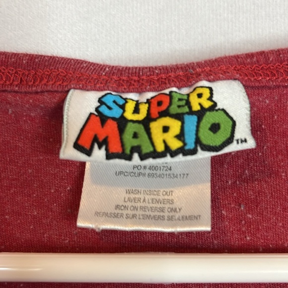 Super Mario Shirt Men Nintendo 2016 XL Red - Picture 3 of 5